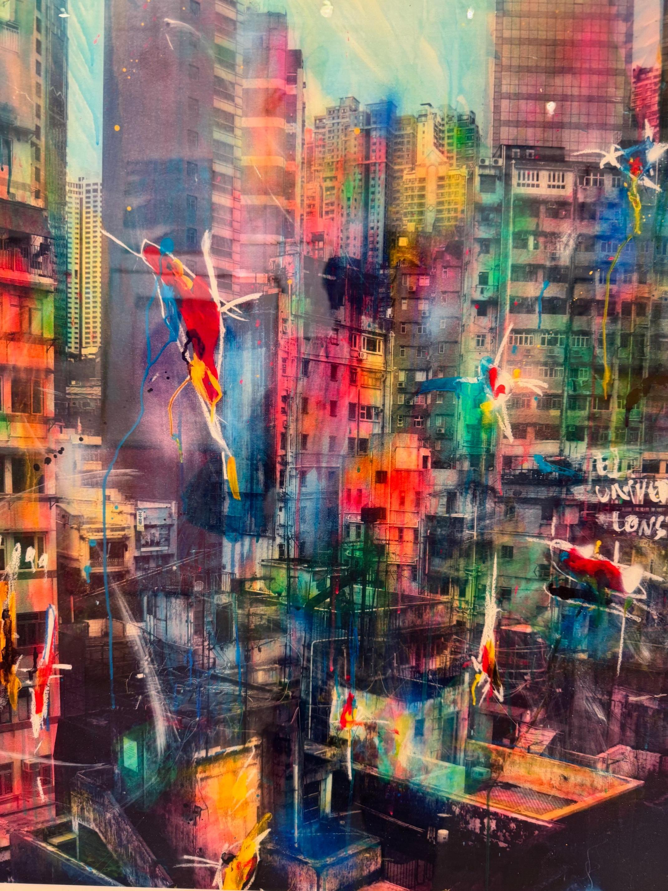 El Universo Conspire - œuvre d'art contemporain en techniques mixtes d'Alberto Sanchez en vente 1