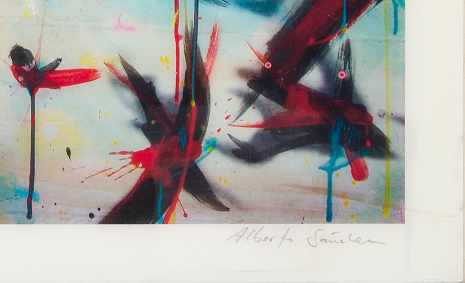Romance de la Peña - obra de arte contemporánea en técnica mixta de Alberto Sanchez en venta 1