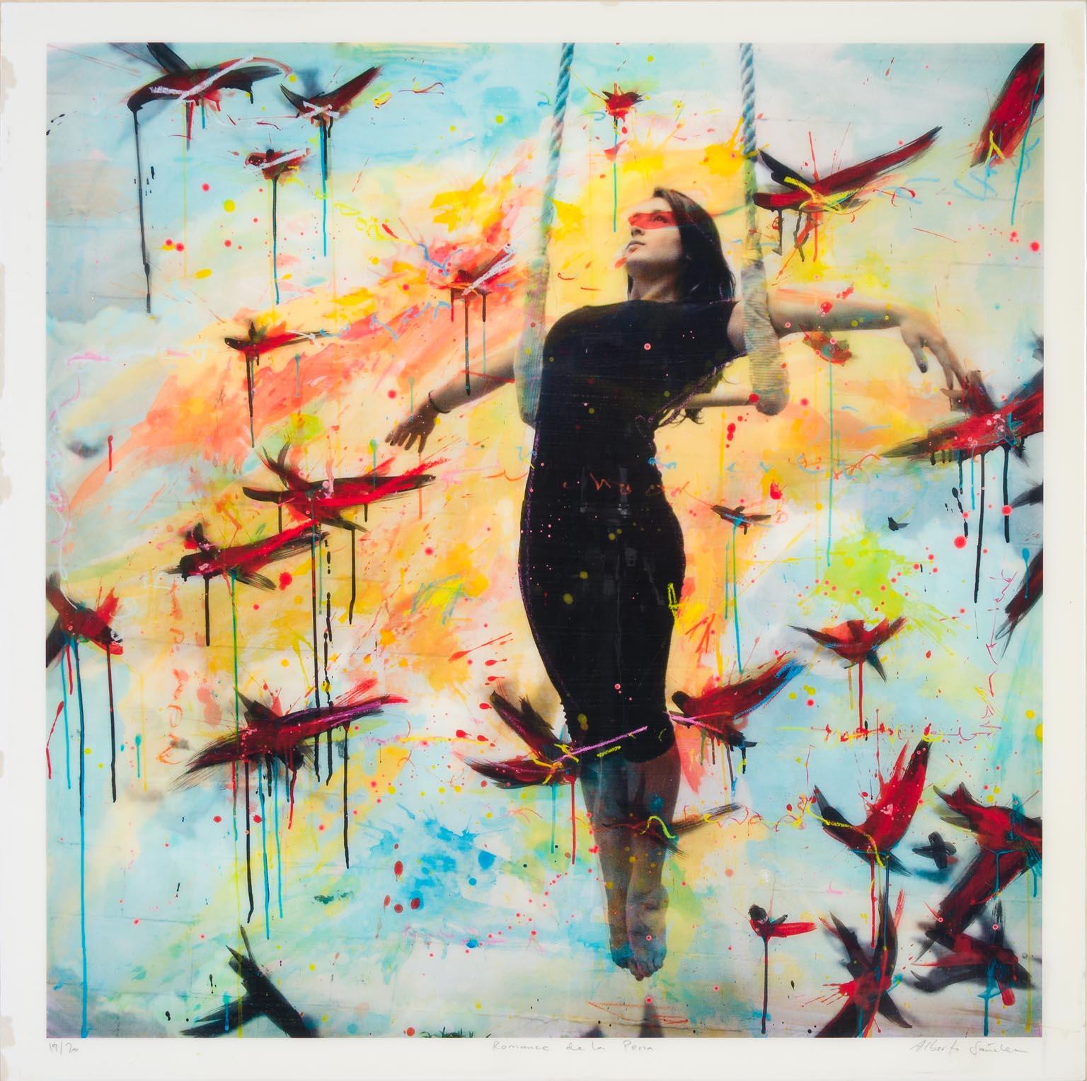 Romance de la Peña - obra de arte contemporánea en técnica mixta de Alberto Sanchez
