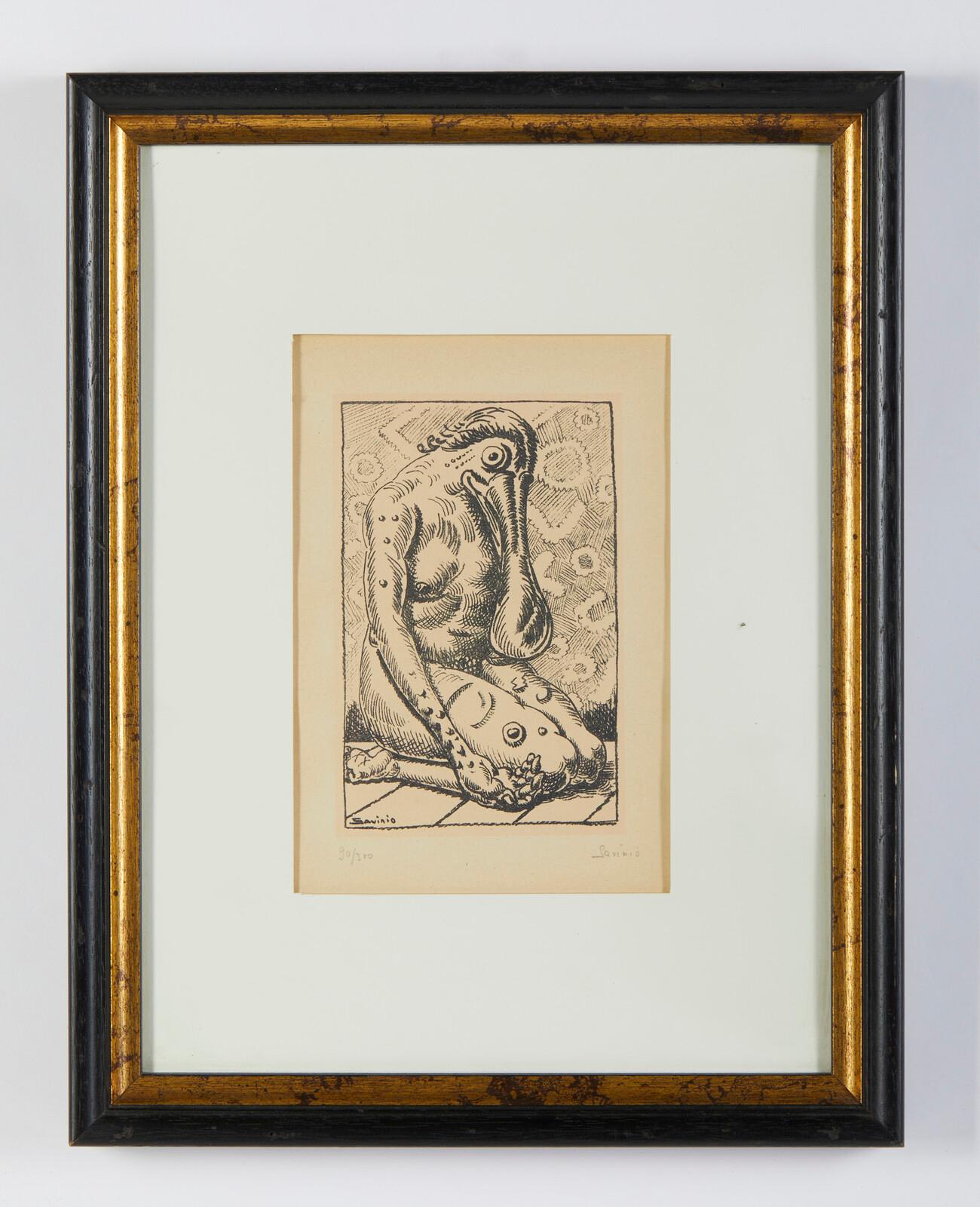 Alberto Savinio (1891–1952) - Da la nostra anima - lithograph on paper - 1944 For Sale 2