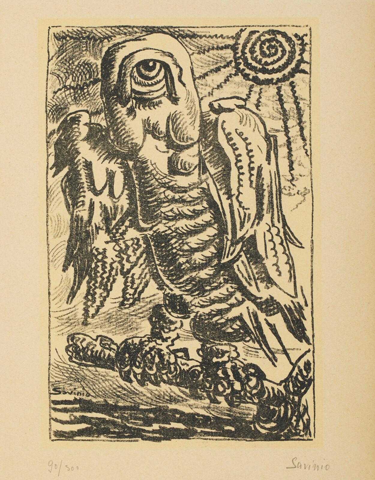 Alberto Savinio (1891–1952) - Da la nostra anima - lithograph on paper - 1944