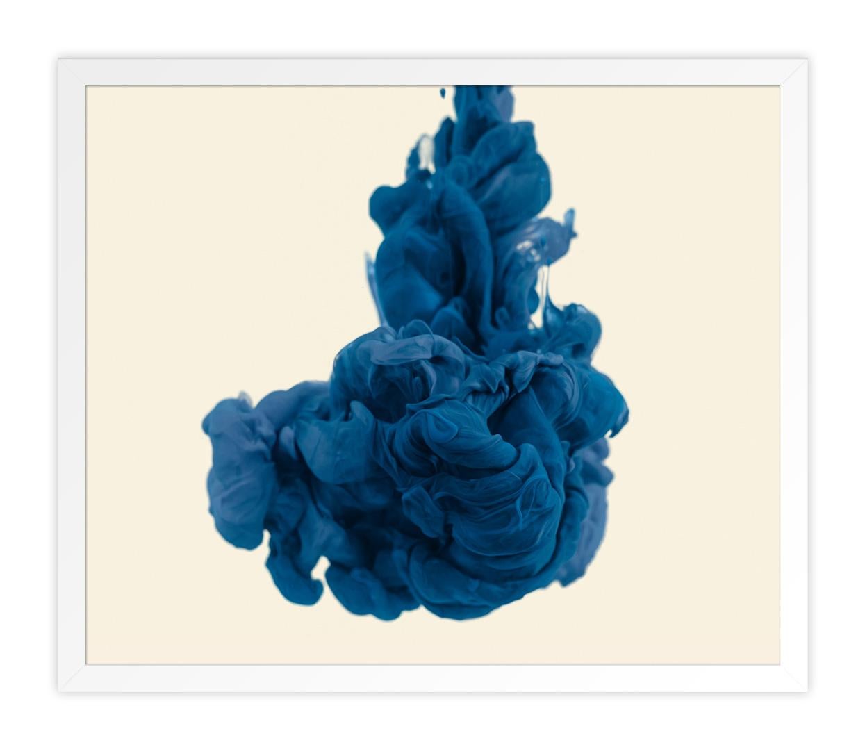 Splash Navy - Blue Abstract Print by Alberto Seveso