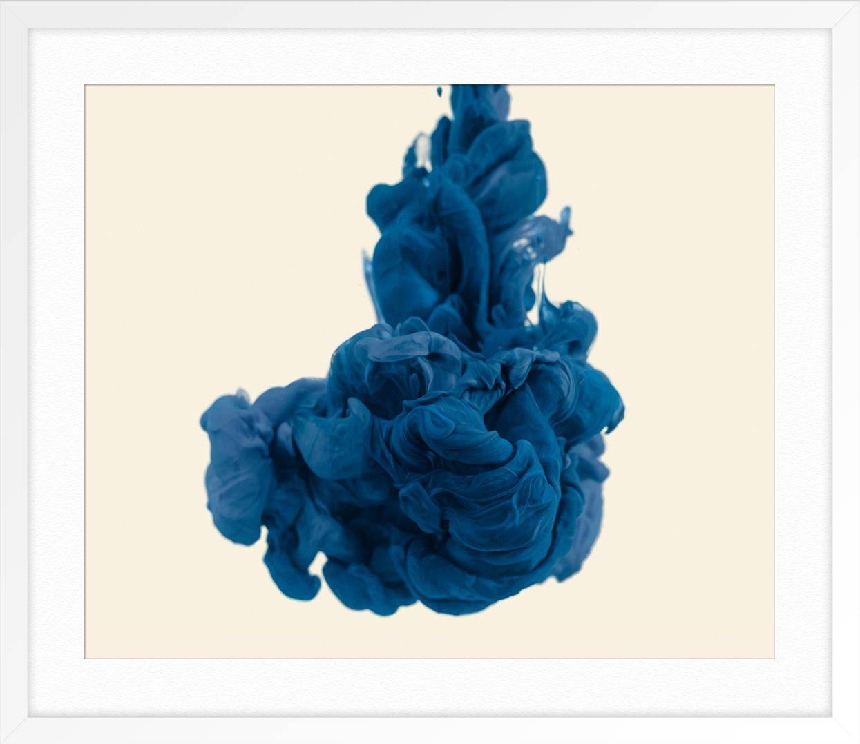Splash Navy - Blue Abstract Print by Alberto Seveso