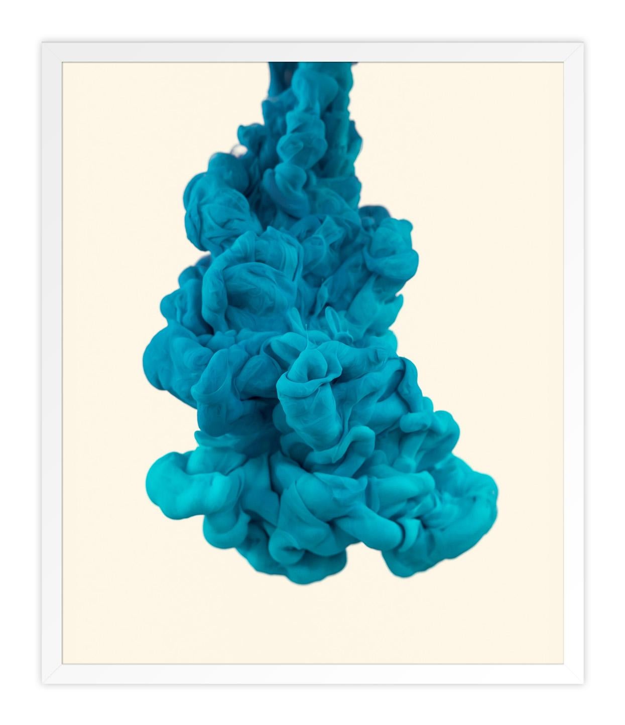 Splash Teal 2 - Blue Abstract Print by Alberto Seveso