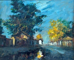 Street After Rain (Santiago de Chile) Dominican Artist