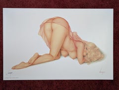Alberto Vargas Stampa Pin-Up Girl firmata a mano, Pinup, Pin Up, 11x17