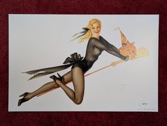 Alberto Vargas Hand Signed Pin-Up Girl Print, Pinup, Pin Up, 11x17
