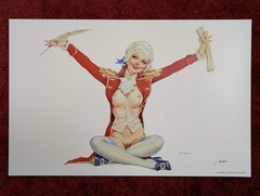 Alberto Vargas Hand Signed Pin-Up Girl Print, Pinup, Pin Up, 11x17