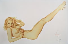 Alberto Vargas Stampa Pin-Up Girl firmata a mano, Pinup, Pin Up, 11x17
