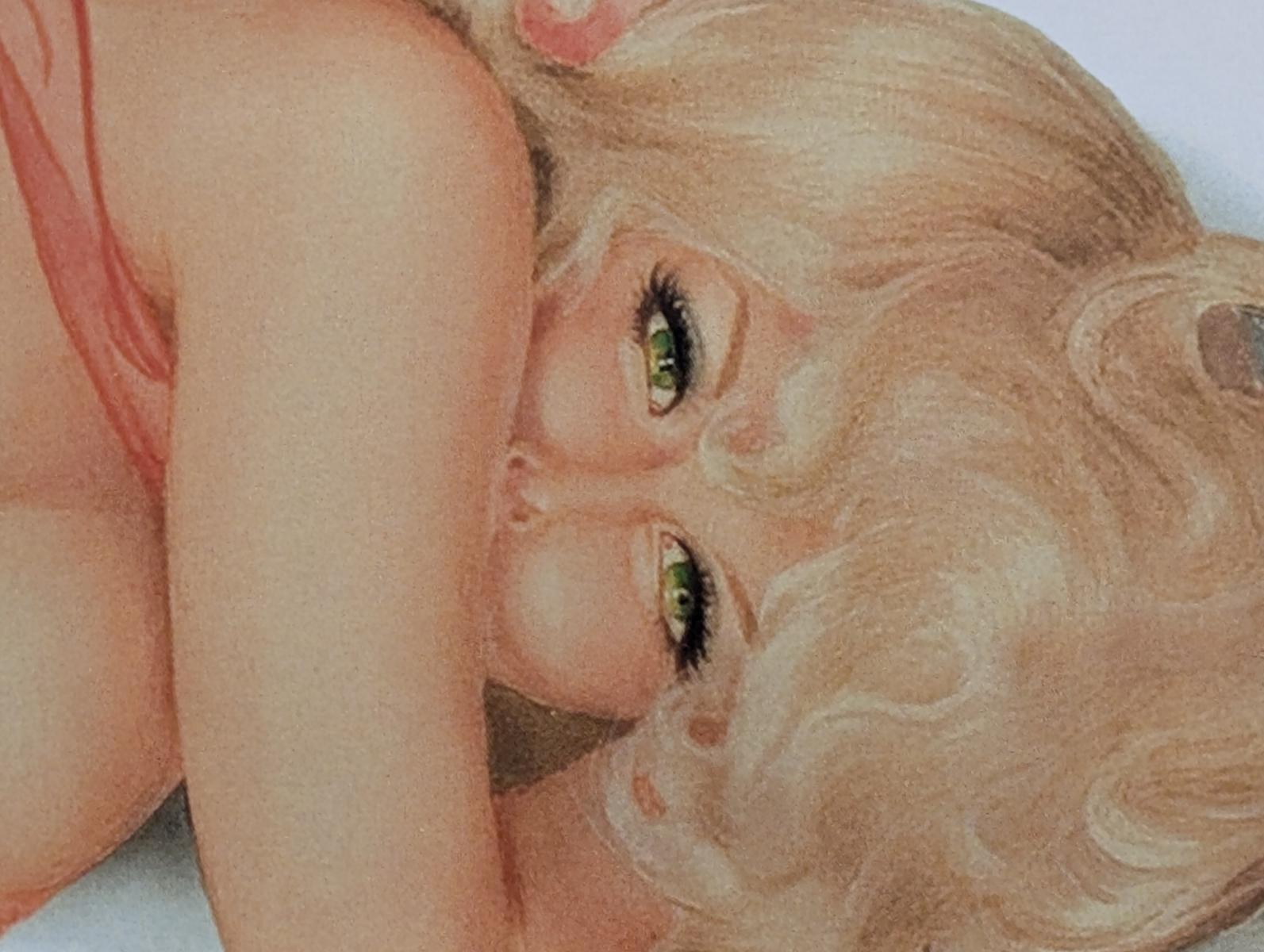 Alberto Vargas Stampa Pin-Up Girl firmata a mano, Pinup, Pin Up, 11x17 In condizioni buone in vendita a Oakwood, GA