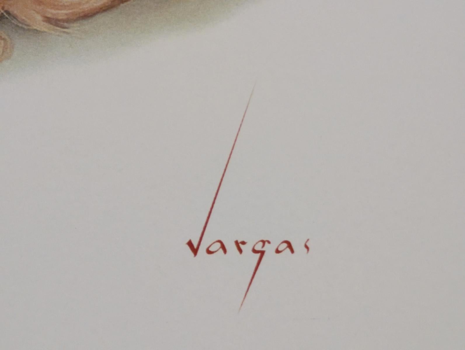XX secolo Alberto Vargas Stampa Pin-Up Girl firmata a mano, Pinup, Pin Up, 11x17 in vendita