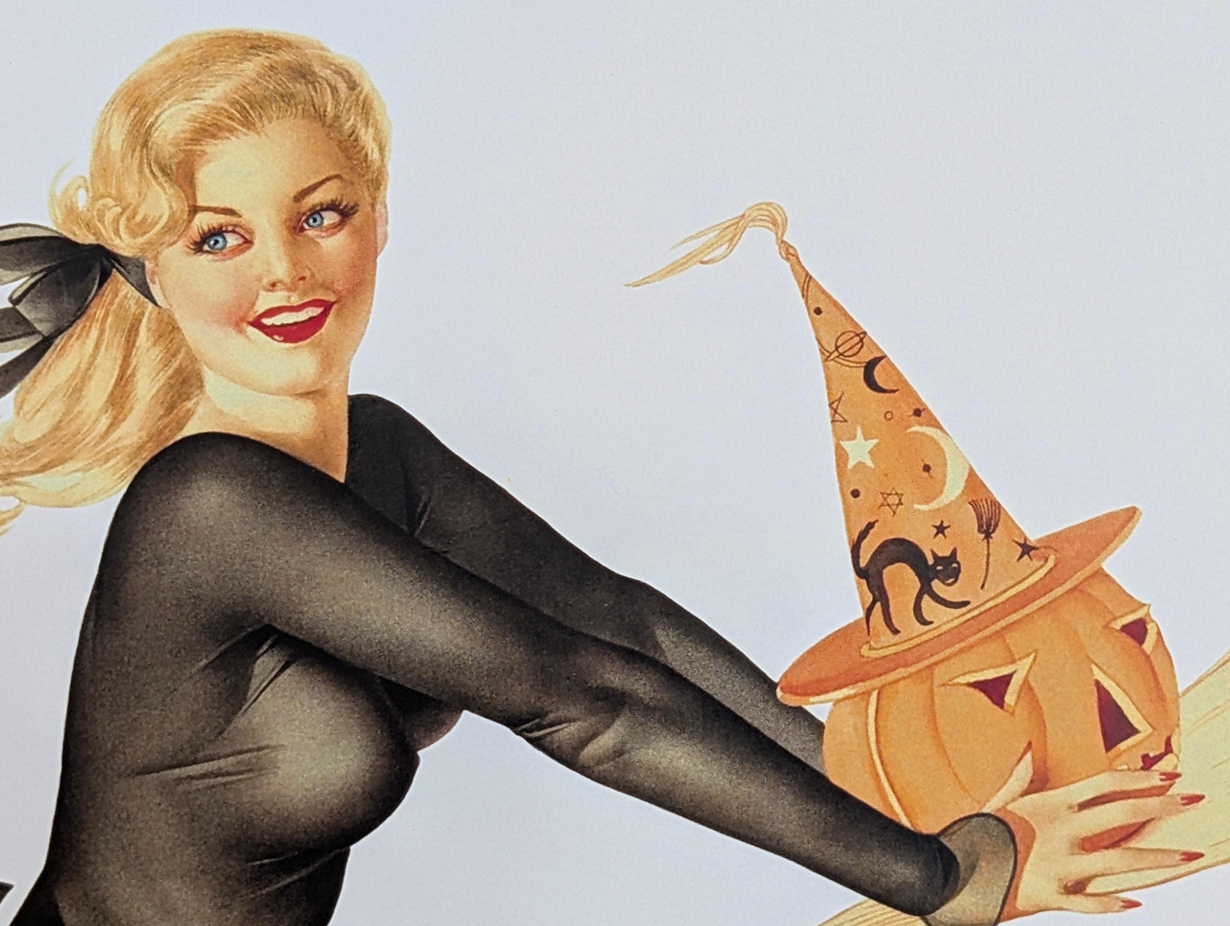 Alberto Vargas Handsignierter Pin-Up Mädchendruck, Pinup, Pin Up, 11x17 (20. Jahrhundert) im Angebot