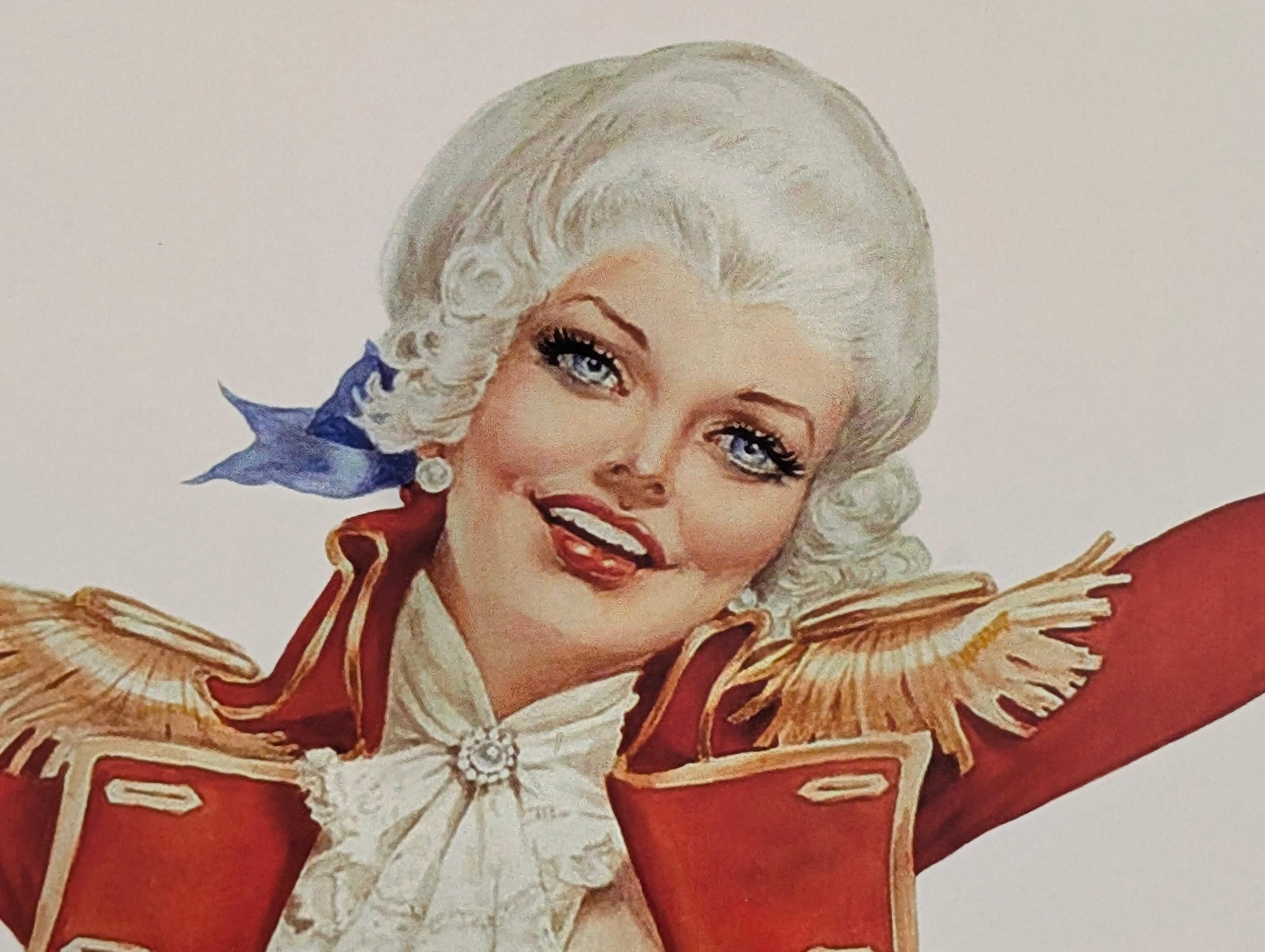 Alberto Vargas Handsignierter Pin-Up Mädchendruck, Pinup, Pin Up, 11x17 (20. Jahrhundert) im Angebot