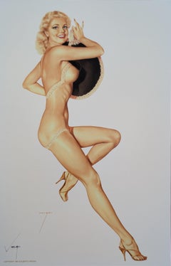 Alberto Vargas Stampa Pin-Up Girl firmata a mano, Pinup, Pin Up, 17x11