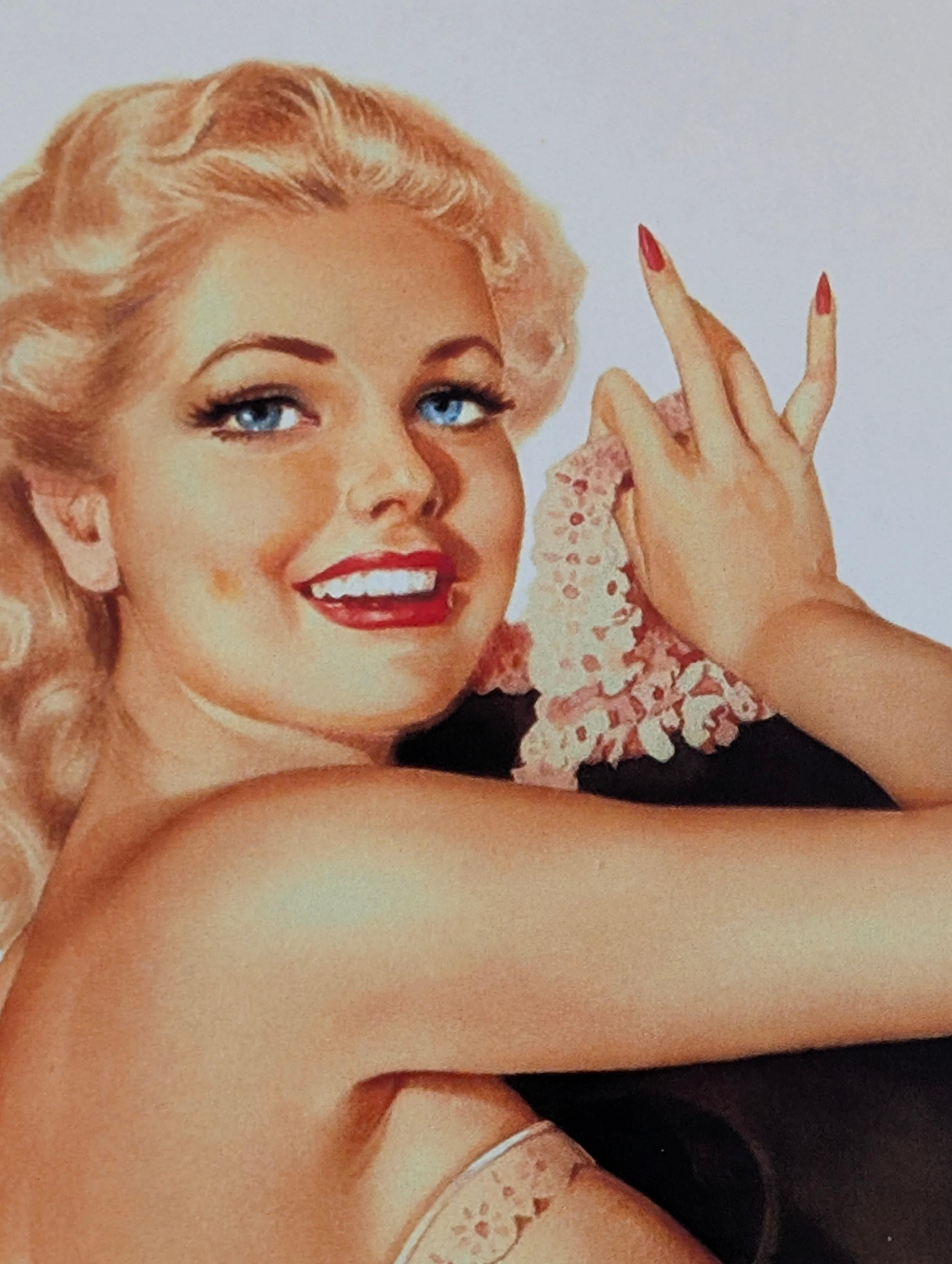 Alberto Vargas Handsignierter Pin-Up Mädchendruck, Pinup, Pin Up, 17x11 (20. Jahrhundert) im Angebot