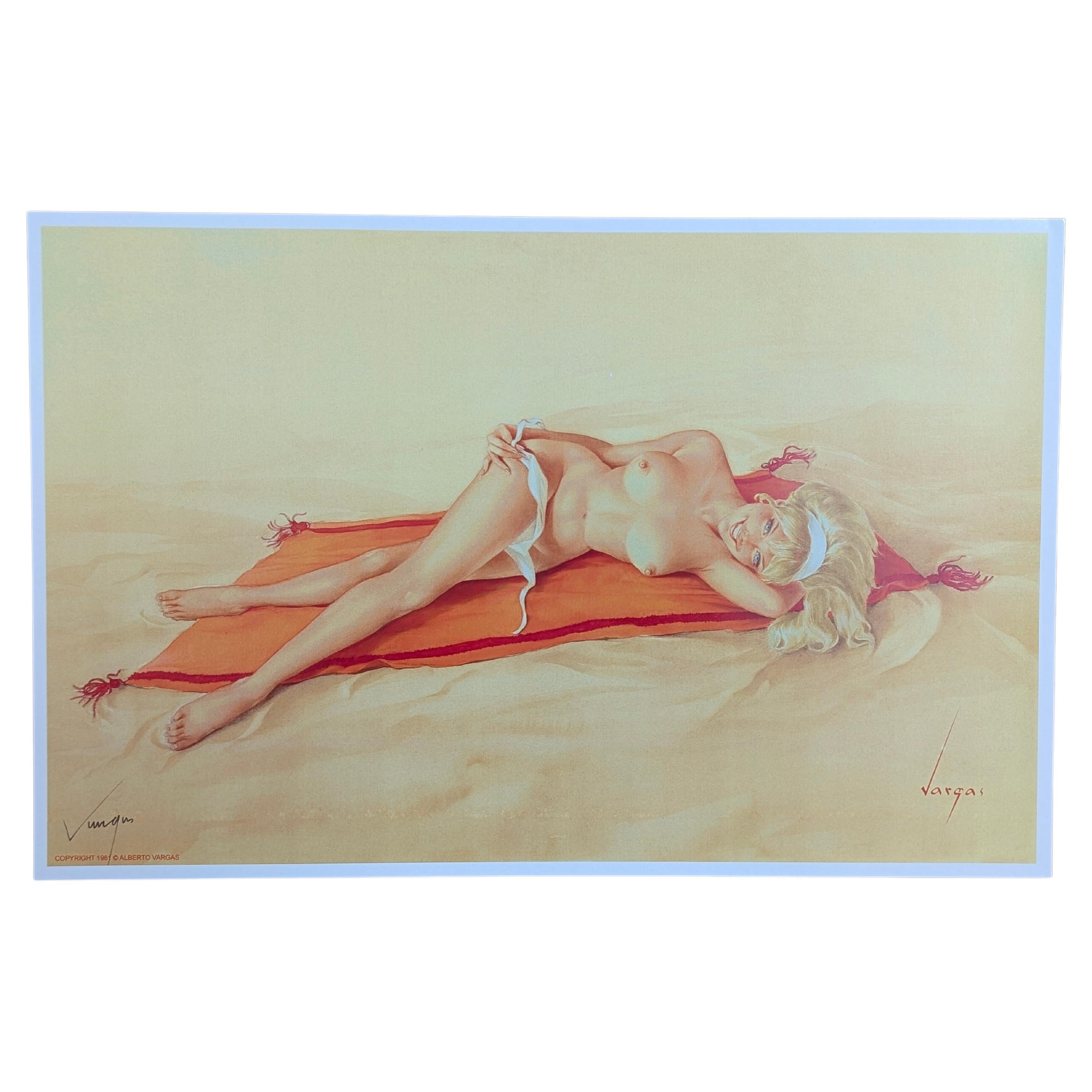 Alberto Vargas Stampa Pin-Up Girl firmata a mano, Pinup, Pin Up, 11x17