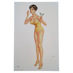 Alberto Vargas Stampa Pin-Up Girl firmata a mano, Pinup, Pin Up, 17x11