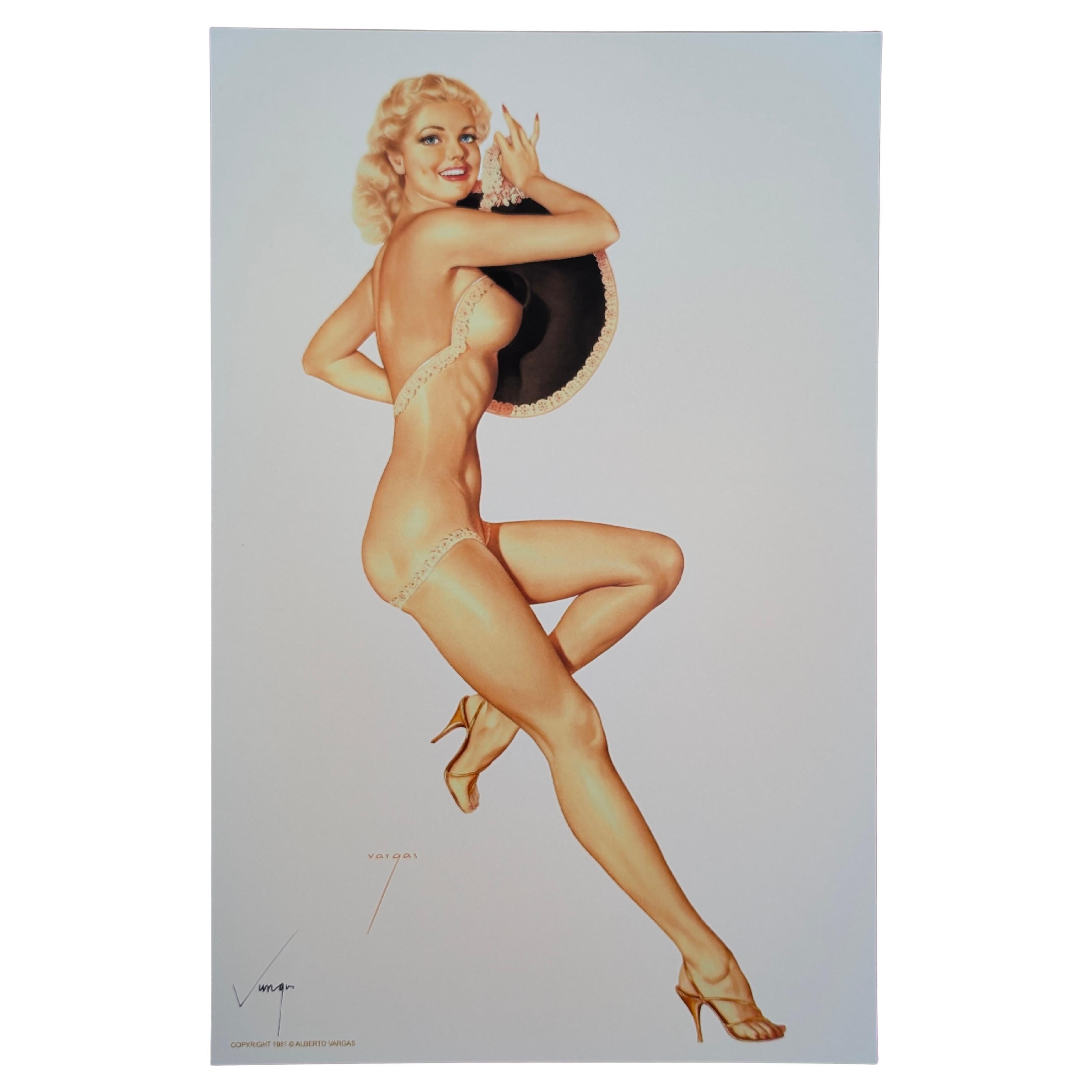 Alberto Vargas Stampa Pin-Up Girl firmata a mano, Pinup, Pin Up, 17x11