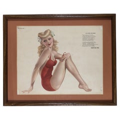 Impression d'affiche « Vacation Reverie » d'Alberto Vargas-The Varga Girl (la jeune fille Vargas)