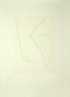 Nude - Orginal Etching by A. Viani - 1964