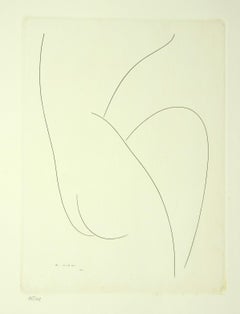 Nude - Orginal Etching by A. Viani - 1964