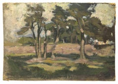Landscape - Oil Paint by Alberto Ziveri - 1926