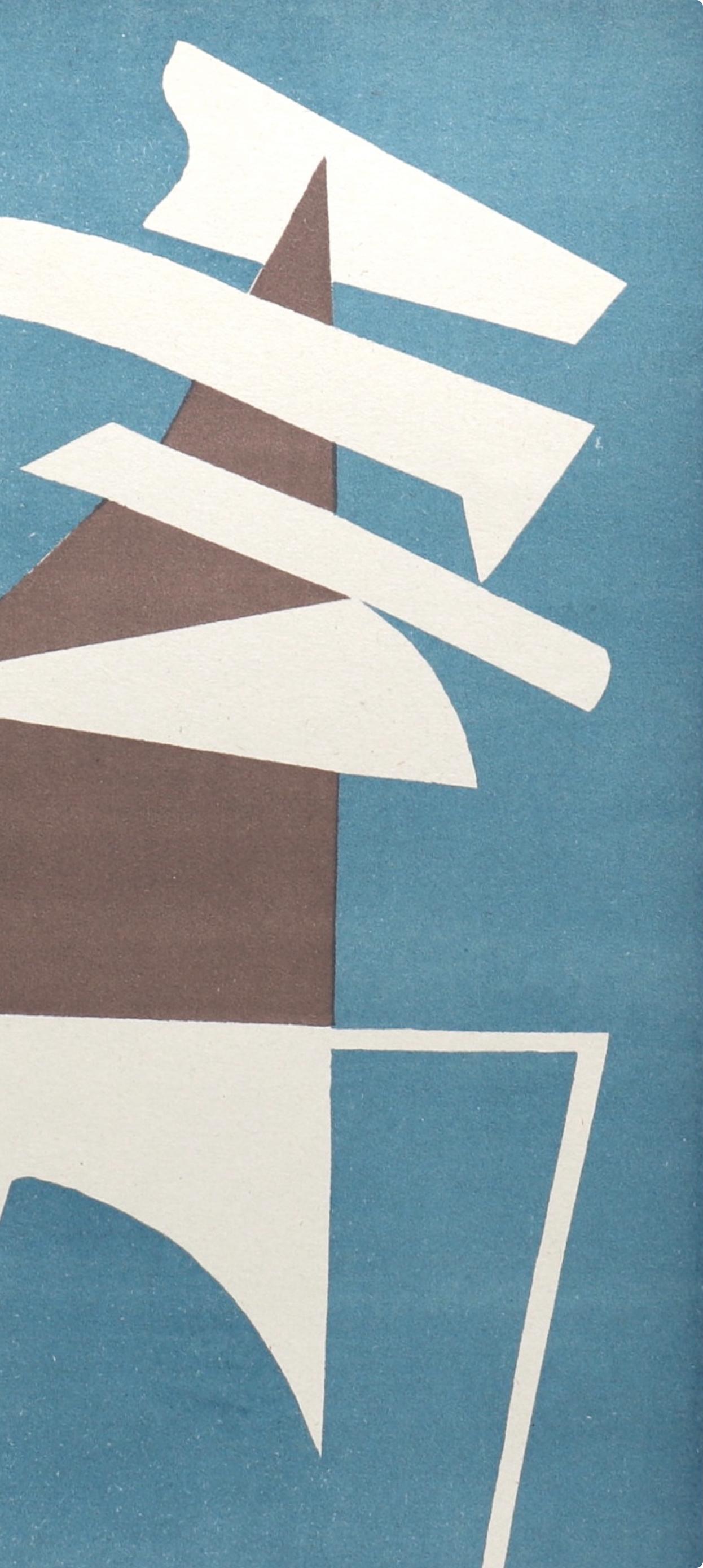 Composición, Société internationale d'art XXe siècle - Print de Alberto Magnelli