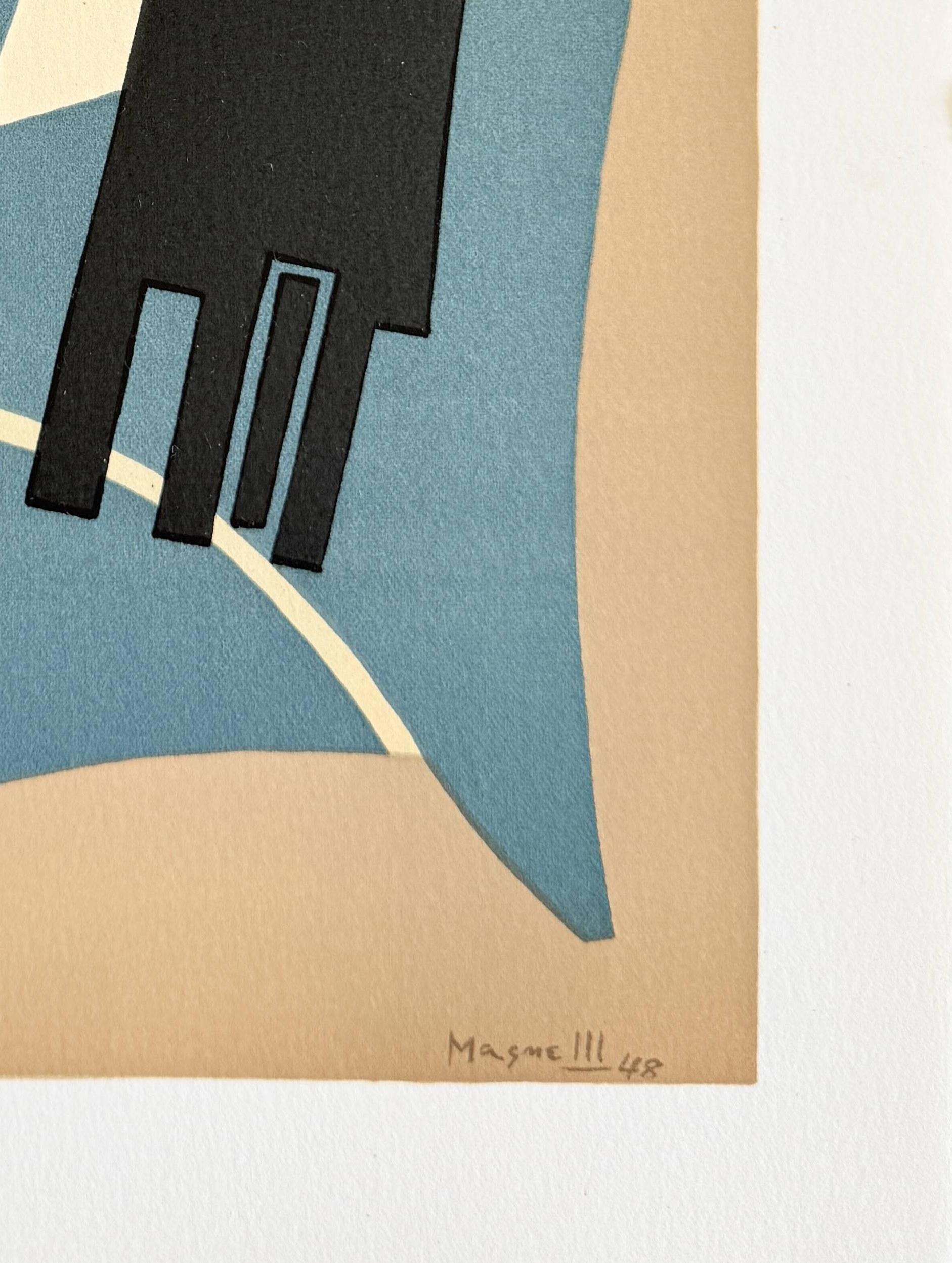 Alberto Magnelli (1888-1971) - Omaggio a San Lazzaro

Litografia del 1975.

Edizione 371/575 (la fotocopia del colophon è inclusa).

Dimensioni dell'opera: 31 x 24 cm.

Piatto firmato.

Ogni copia di questa litografia include la pagina originale