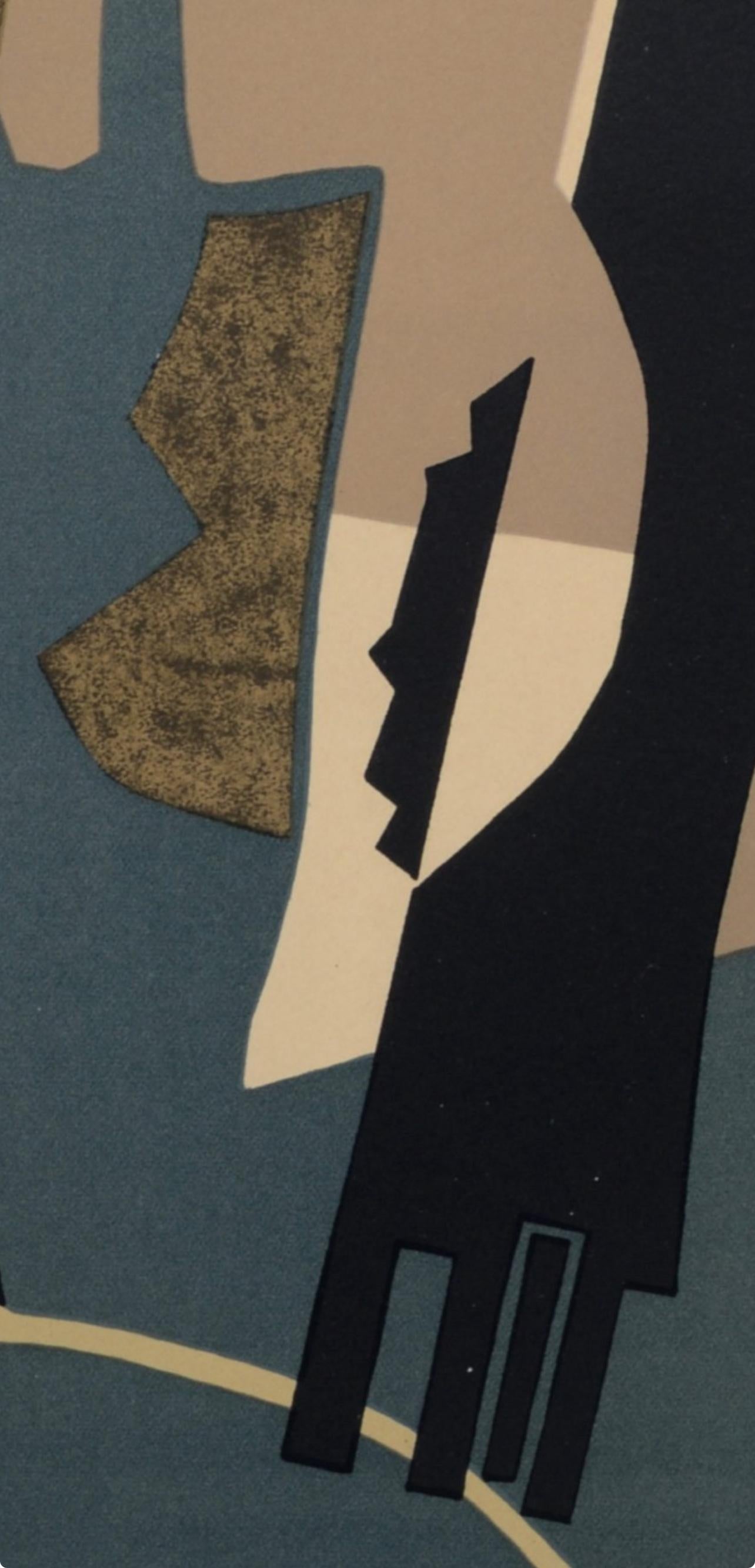 Magnelli, Composition, San Lazzaro et ses Amis, XXe Siècle (after) - Print by Alberto Magnelli