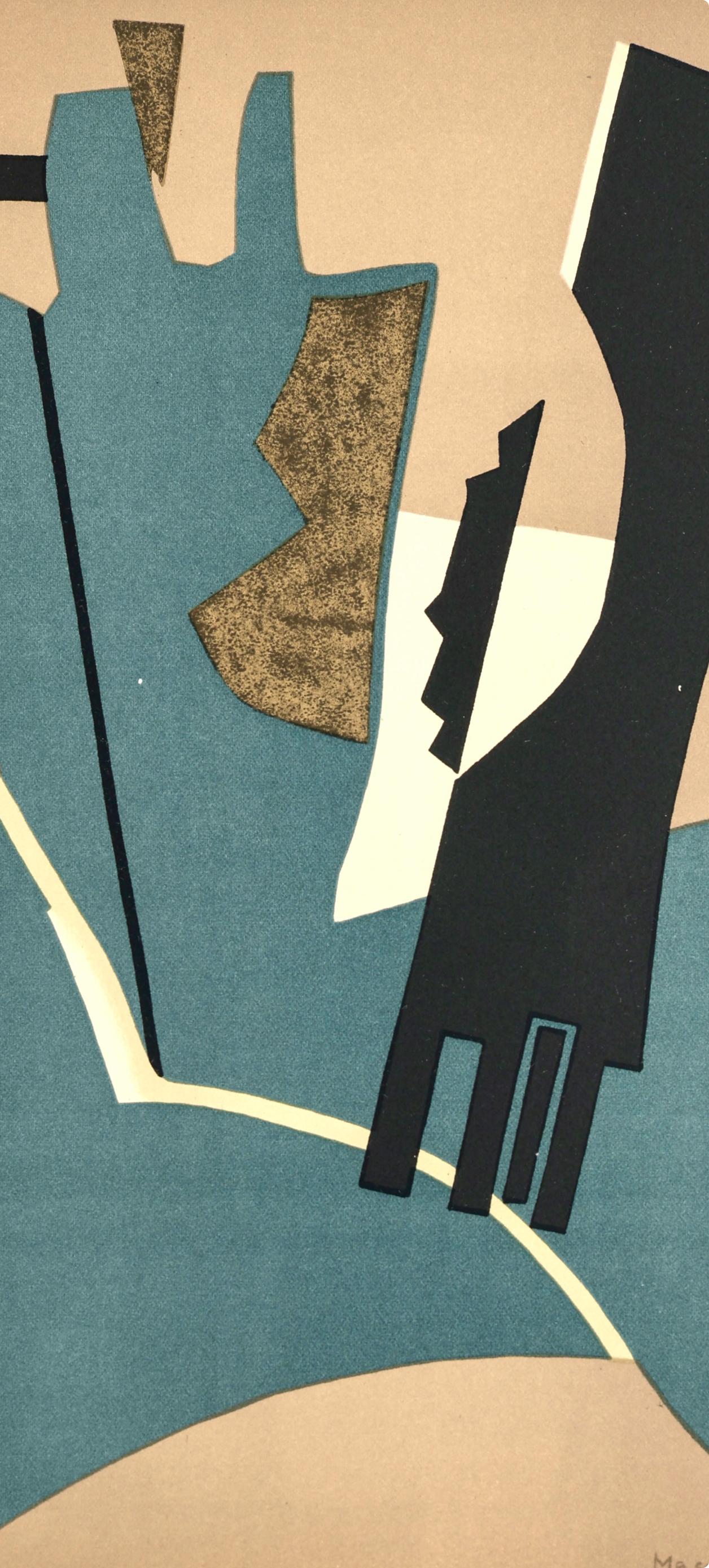 Magnelli, Composition, San Lazzaro et ses Amis, XXe siècle (after) - Print by Alberto Magnelli