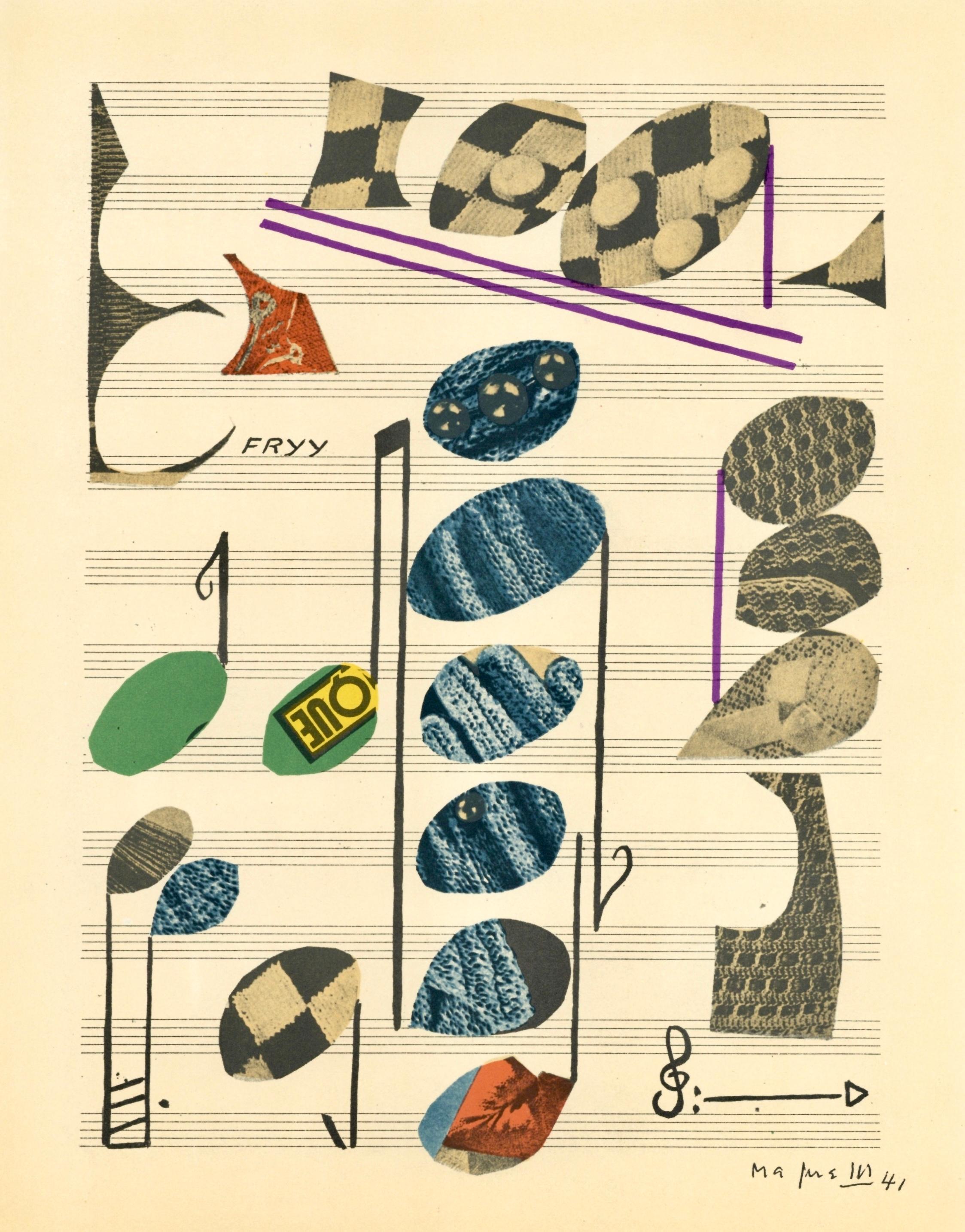 Alberto Magnelli Landscape Print – Magnelli, Komposition, Société internationale d'art XXe siècle (nach)