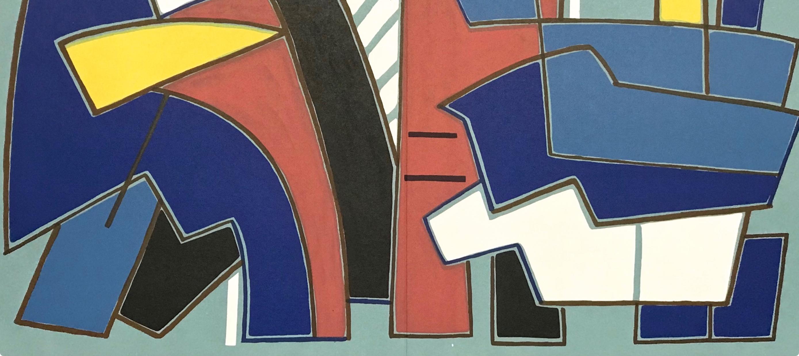 Magnelli, Composition, XXe Siècle (d'après) - Surréalisme Print par Alberto Magnelli