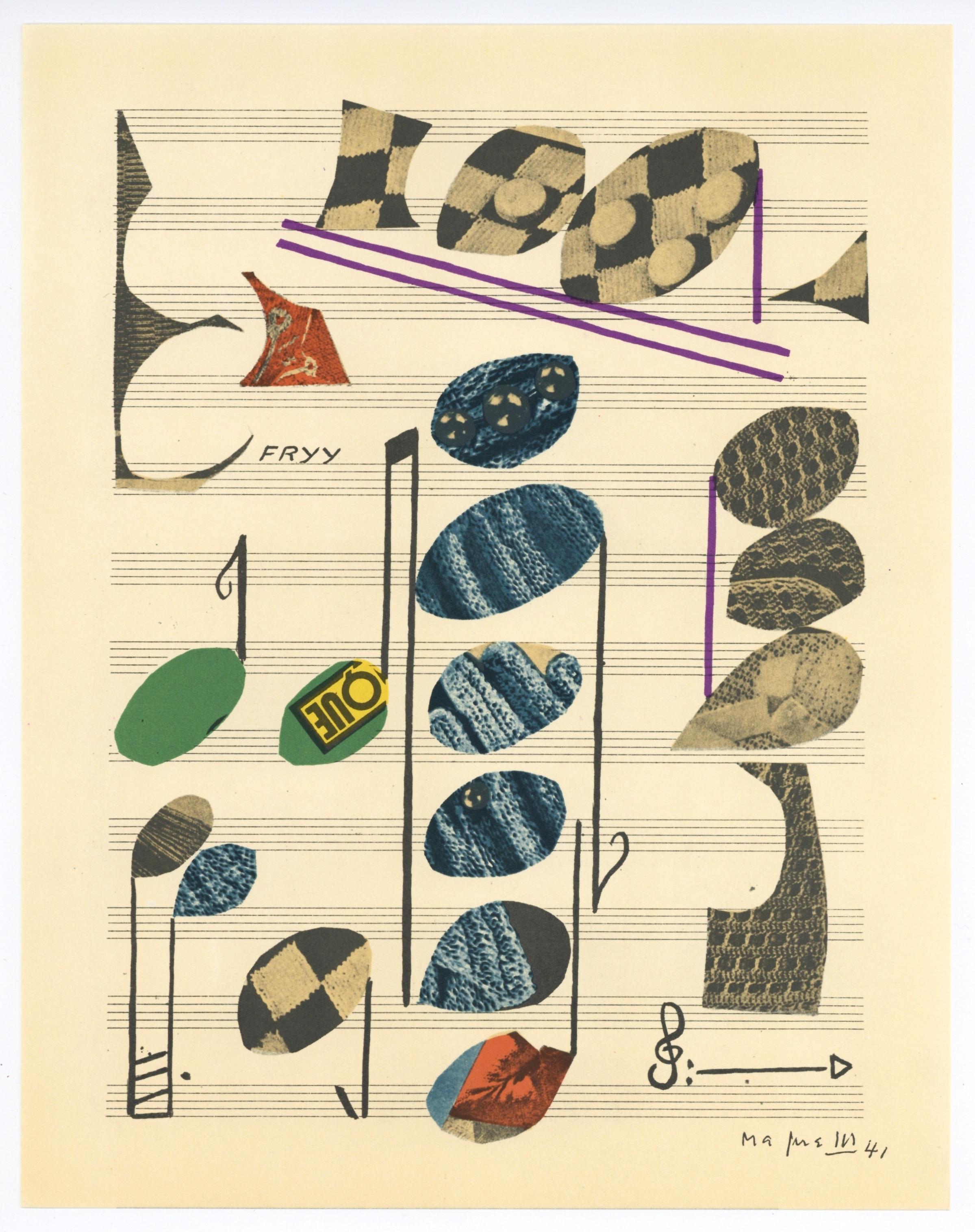 Lithographie auf Velinpapier. Beschriftung: Unsigniert und nicht nummeriert, wie ausgegeben. Guter Zustand. Anmerkungen: Aus dem Band, XXe Siècle, Bd. Nr. 37, 1971. Herausgegeben und gedruckt unter der Leitung von Gualtieri di San Lazzaro, éditeur,