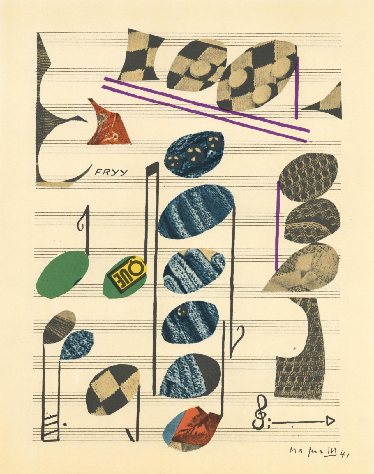 Alberto Magnelli Abstract Print – Magnelli, Komposition, XXe Siècle (nach)