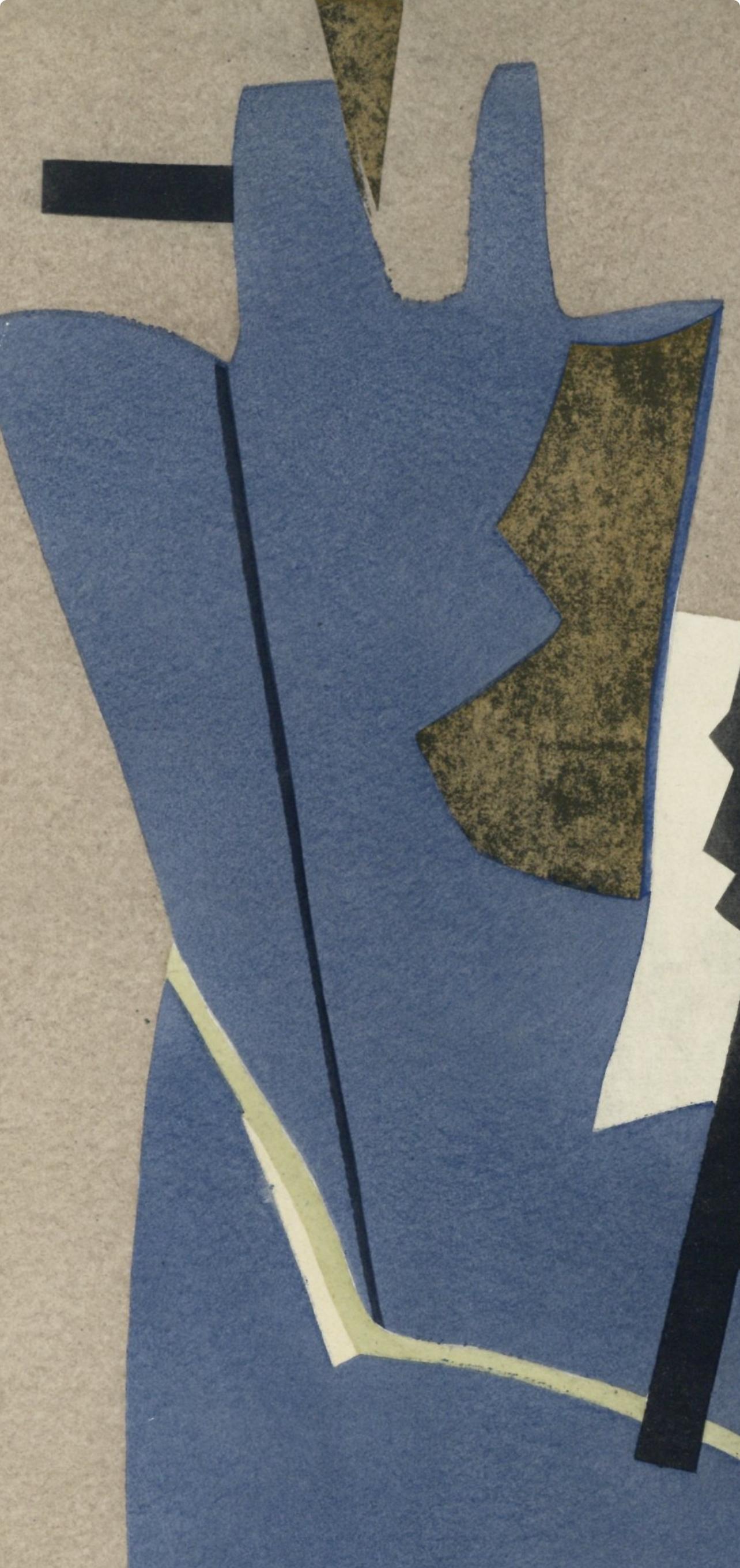 Magnelli, Papier collé, XXe Siècle (after) - Print by Alberto Magnelli
