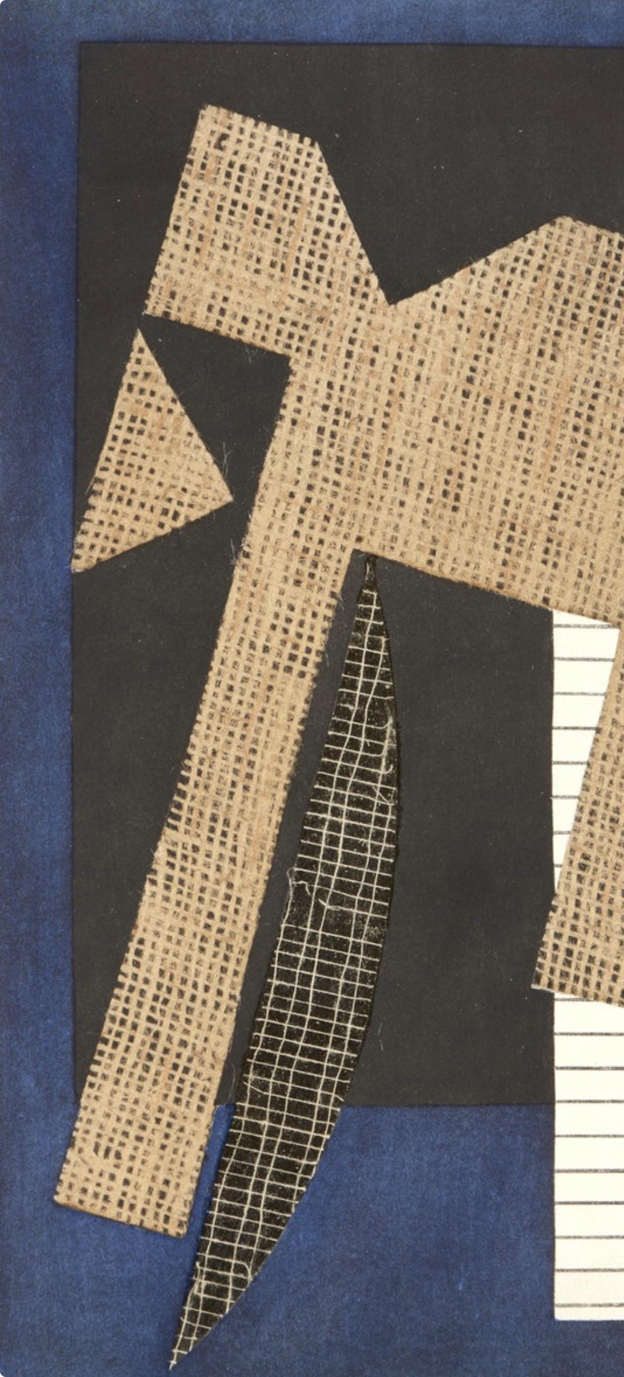 Papel collé, Société internationale d'art XXe siècle - Black Still-Life Print by Alberto Magnelli