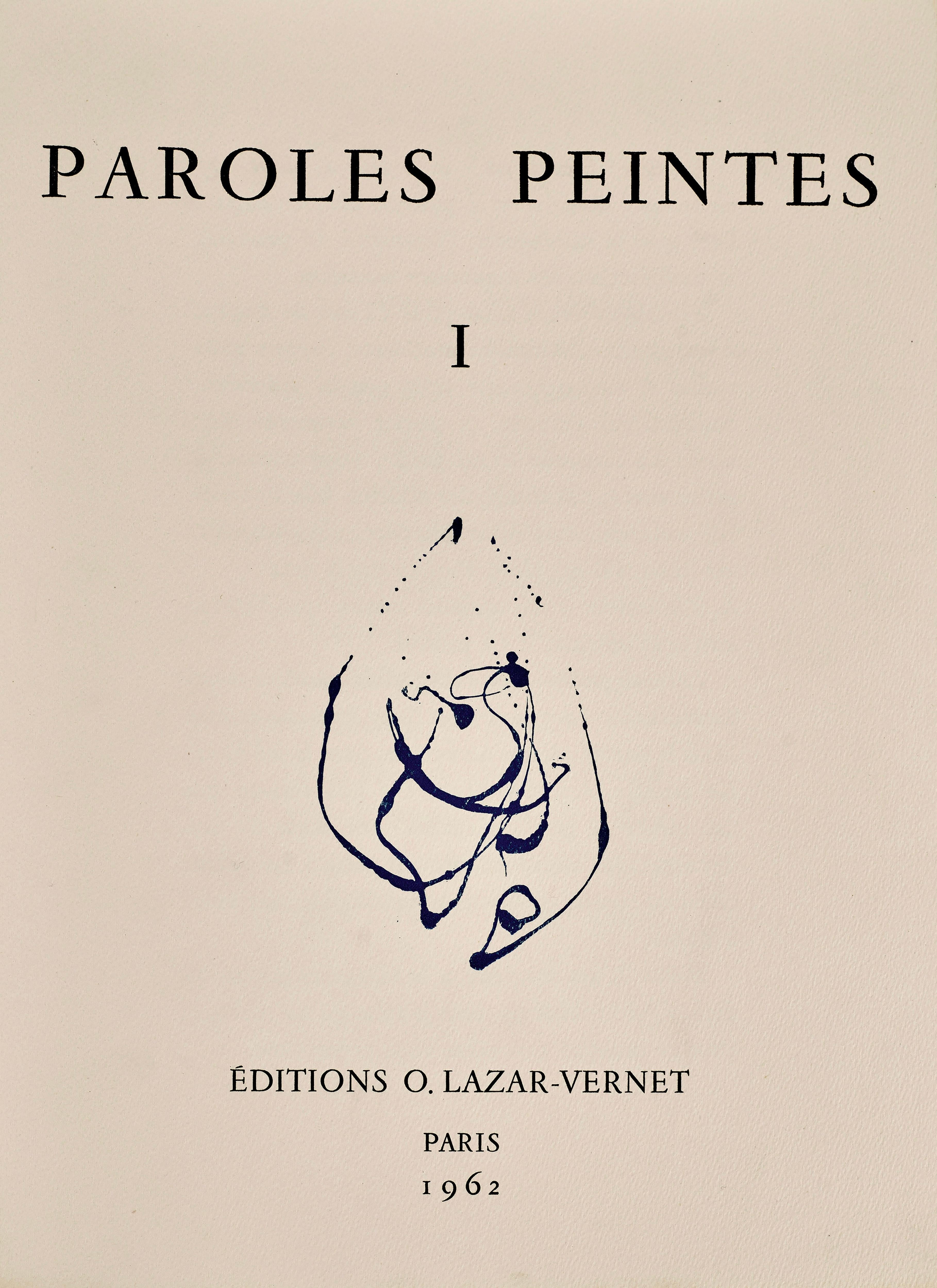 Proyectos de Pégase, Paroles peintes I, Alberto Magnelli en venta 4