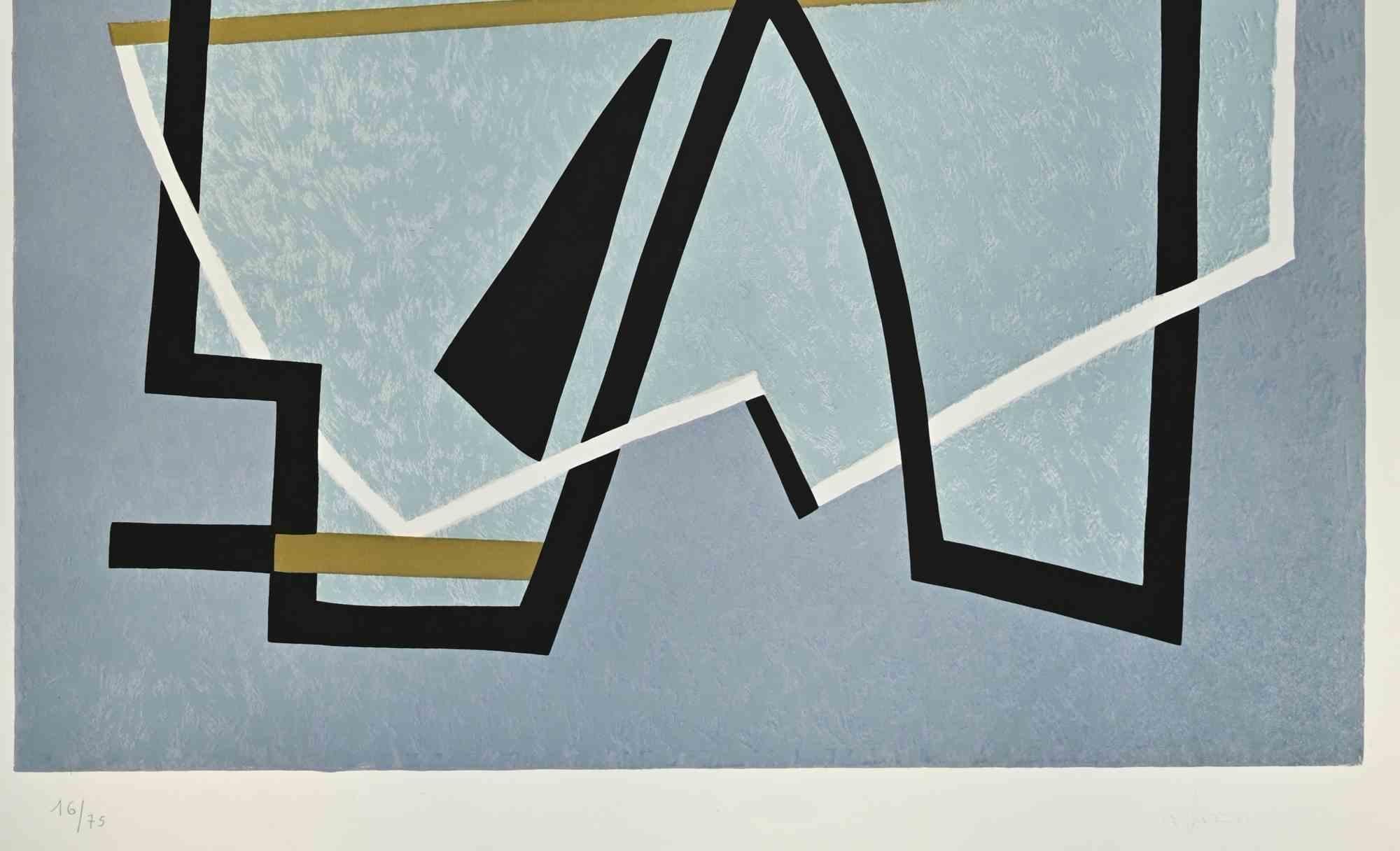 Untitled - Lithograph by Alberto Magnelli - Mid-20th Century For Sale 1