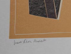 VI from La Magnanerie de la Ferrage, Linocut on Rice Paper by Alberto Magnelli