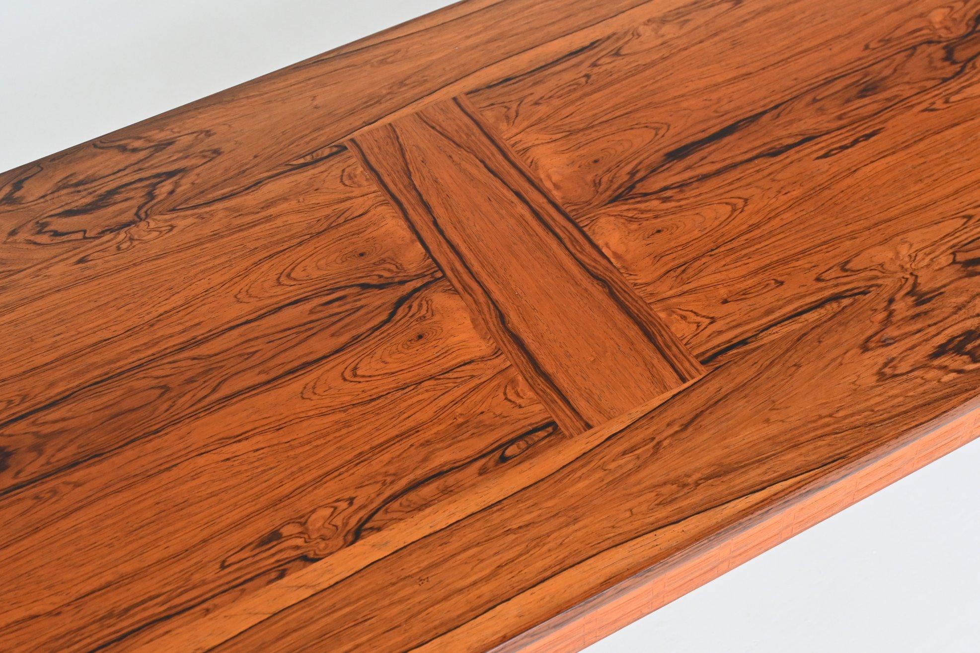 Late 20th Century Alberts Tibro large coffee table in rosewood Denmark 1970 For Sale
