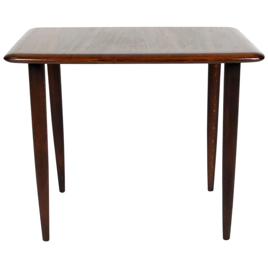 Alberts Tibro Rosewood Side Table, made in Sweden 1960s, Signed For Sale