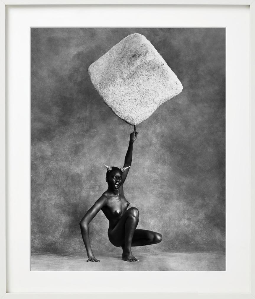 Alek Wek con Sugar Cube, New York City, Lavazza, Fotografia d'autore, 1996 in vendita 4