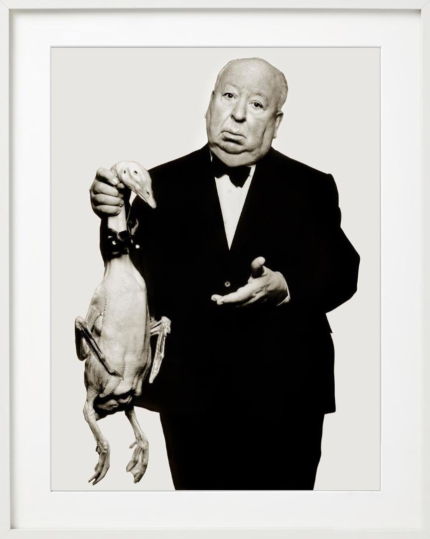 Alfred Hitchcock, LA - Portrait with Goose, Fine Art Photography 1973 For Sale 7