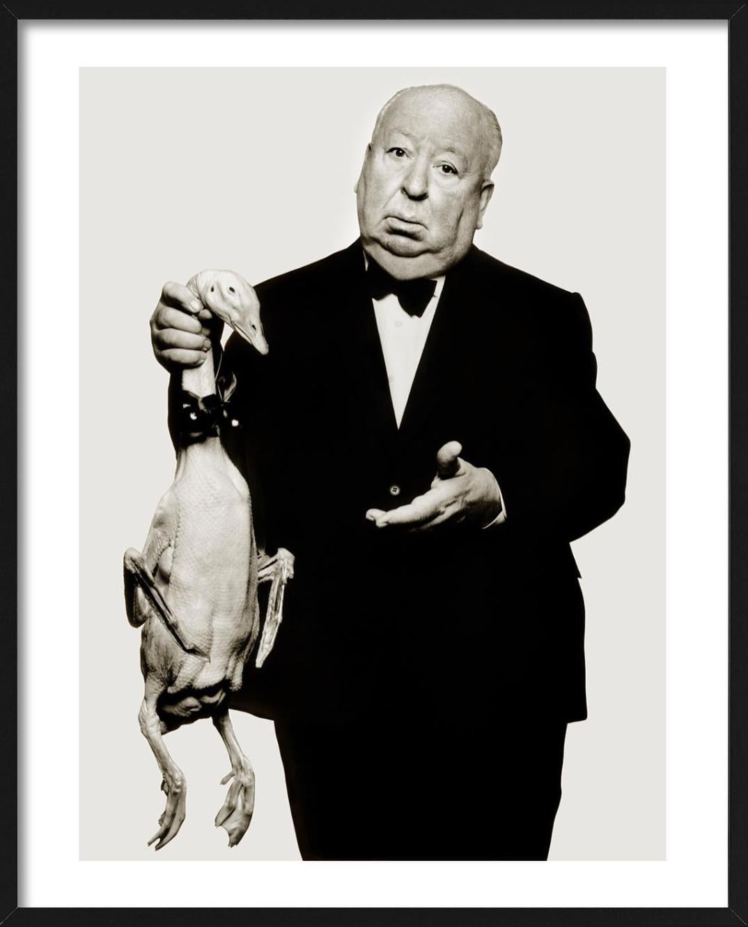 Alfred Hitchcock, LA - Portrait with Goose, Fine Art Photography 1973 For Sale 3