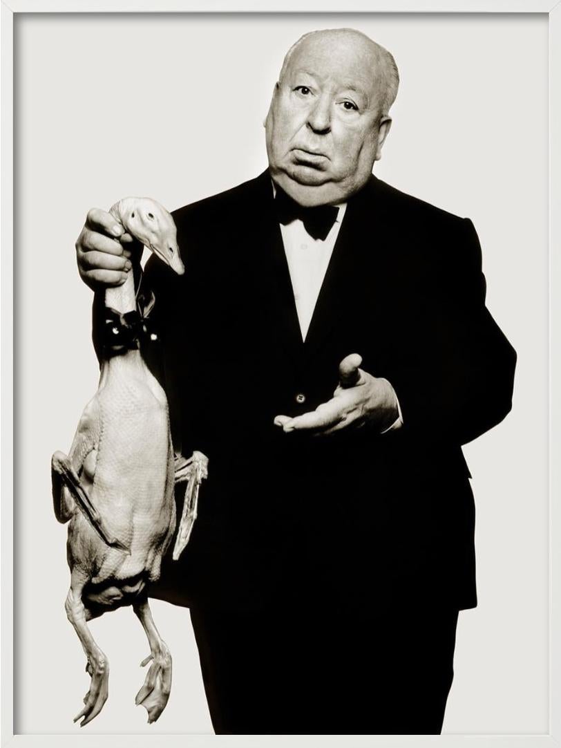 Alfred Hitchcock, LA - Portrait with Goose, Fine Art Photography 1973 For Sale 5