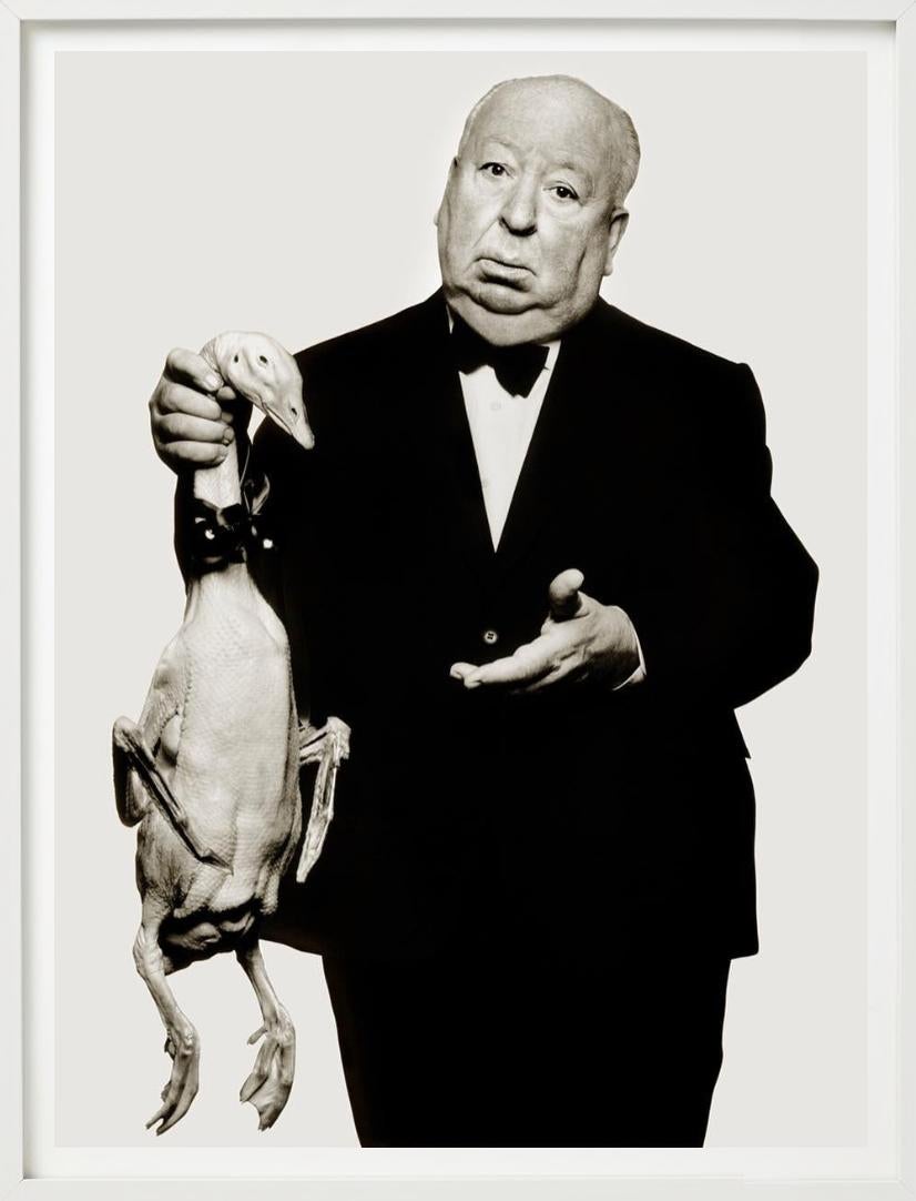 Alfred Hitchcock, LA - Portrait with Goose, Fine Art Photography 1973 For Sale 6