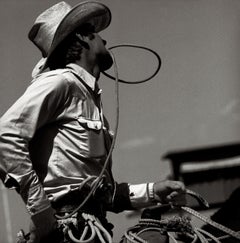 Calgary -  Cowboy with Rope, Fine Art Photography, 1979