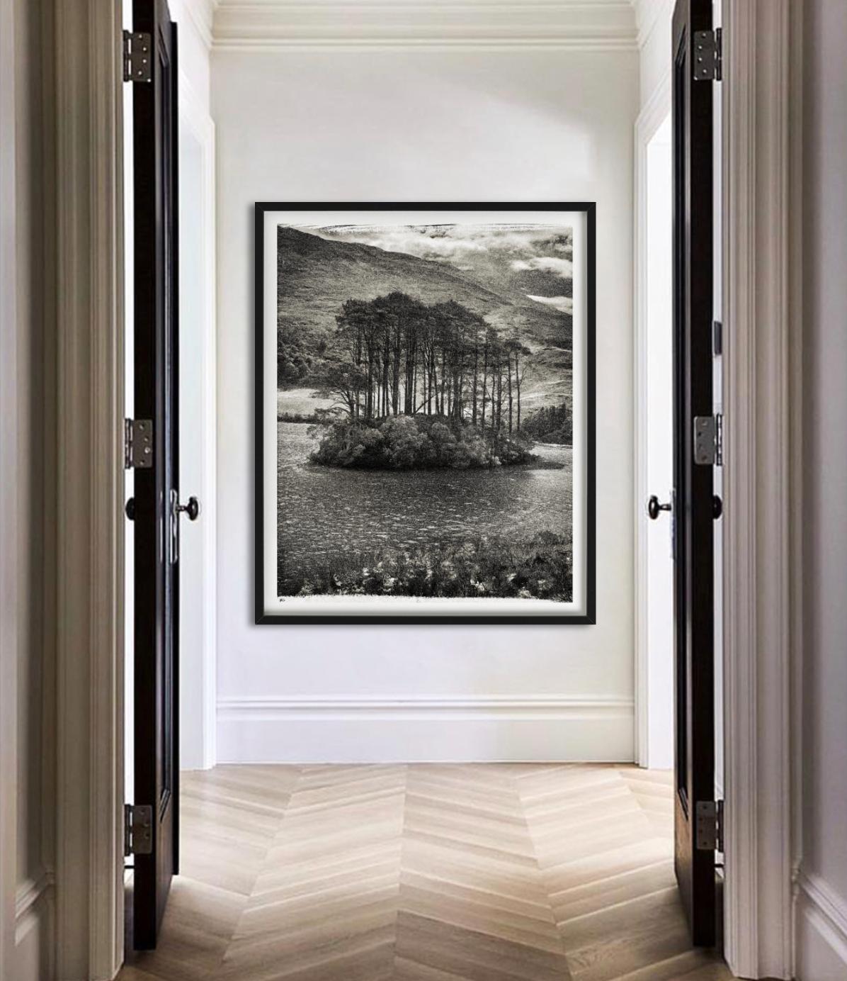 Scottish Landscape with Lake and small island in Black and White, photographed by Albert Watson, 2013.

All prints are limited edition. Available in multiple sizes. High-end framing on request.

All prints are done and signed by the artist. The