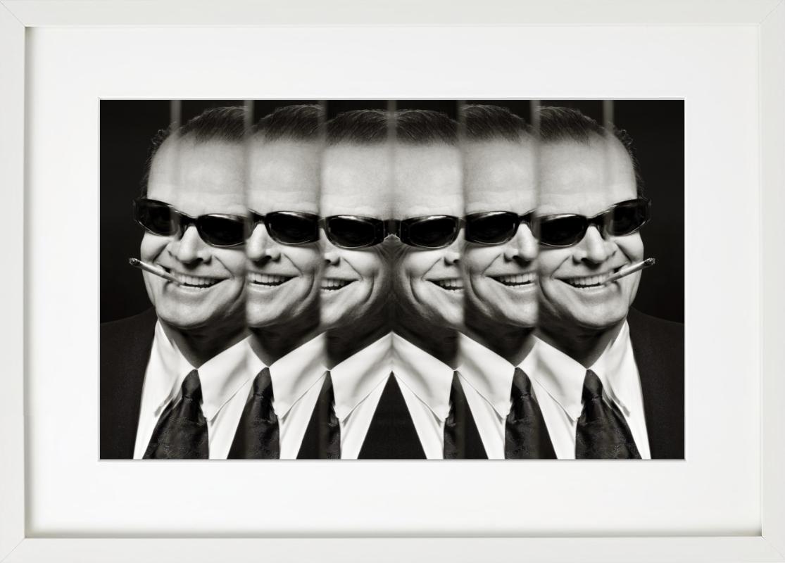 Jack Nicholson I - Black Portrait Photograph by Albert Watson