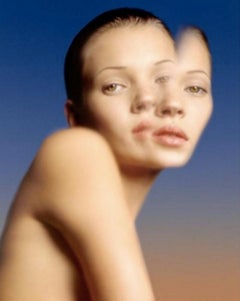 Kate Moss abstrait, Reflection on Water, (nouveau) Albert Watson, Femme, Portrait